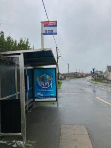 Barnstaple Advertising Shelter 49 Panel 3 Yelland Road opposite Tarka Ridge