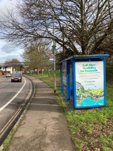 Exmouth Advertising Shelter 2 Panel 4 Withycombe Road opposite Gypsy Lane