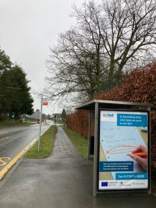 Liskeard Advertising Shelter 92 Panel 4 B3254 Greenbank Road outside Cornwall Council Offices (inbound)