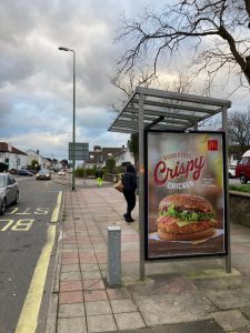 Paignton Advertising Shelter 44 Panel 4 Torquay Road opposite 348 adjacent Church