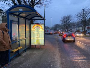 Paignton Advertising Shelter 809 Panel 3 Kings Ash Road A380 adjacent Foxhole Rd