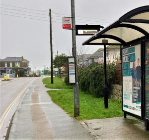 St Ives Advertising Shelter 13 Panel 1 A3074 adjacent Montessori
