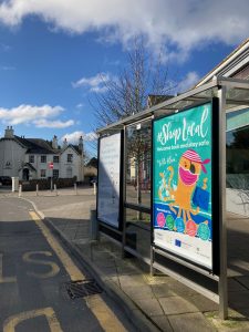 Torquay Advertising Shelter 30 Panel 2 St Marychurch Road adjacent General Accident adjacent Sainsbury's Local