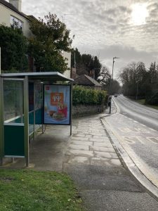 Yeovil Advertising Shelter 6517 Panel 3 Illchester Road adjacent Marsh Lane