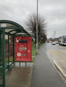 Bideford Advertising Shelter 30 Panel 3 Kingsley Road adjacent Chanter Road (inbound)