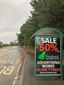 Chivenor Advertising Shelter 42 Panel 4 A361 roundabout Towards Barnstaple