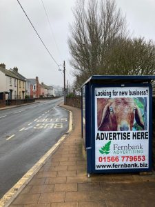 Teignmouth Advertising Shelter 12 Panel 4 Bridge Road adjacent School Lane