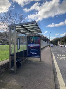 Torquay Advertising Shelter 27 Panel 3 Teignmouth Road opposite 222 adjacent St Cuthbert M.J School